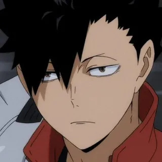 😐 Kuroo Tetsurou Haikyuu!! Anime, Haikyuu, Kuroo Tetsurou, Volleyball telegram sticker