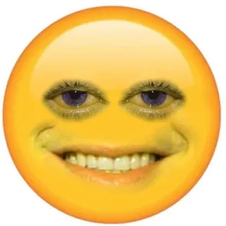 😁 emoji, inquietante, faccia, sorriso telegram sticker
