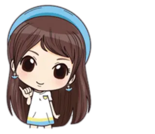 🤘 Desenho animado, Fofo, Garota, Chibi, Kawaii, Anime telegram sticker