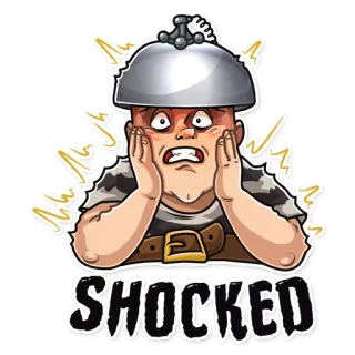 😱 SHOCKED impactado, sorpresa, emoción, pegatina telegram sticker