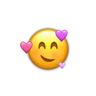 🥰 emoji, hearts, smiling, love telegram sticker