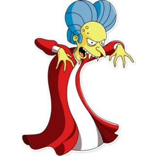 👿 Mr. Burns The Simpsons cartoon, the simpsons, mr burns, vampire telegram sticker