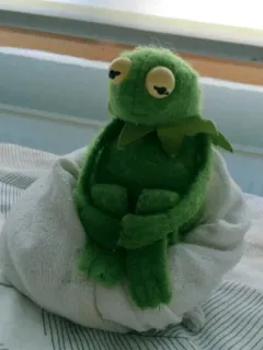🐸 Kermit Kermit la rana, Muppet, Burattino, Verde, Peluche telegram sticker
