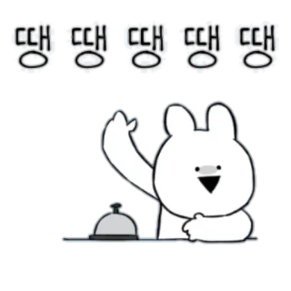 Extremely Rabbit telegram stickers
