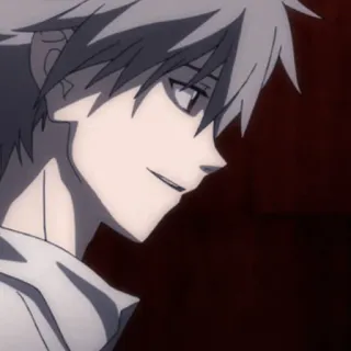 🔨 Nagisa Kaworu Neon Genesis Evangelion anime, kaworu, evangelion, character, smiling telegram sticker