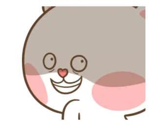 😒 gato, dibujo animado, animal, lindo, pegatina telegram sticker
