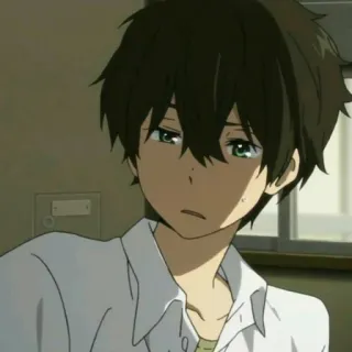 ☁ Houtarou Oreki Hyouka Anime, Personaje, Manga, Hyouka, Houtarou Oreki whatsapp sticker