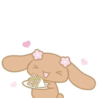 🌟 Cinnamoroll Cinnamoroll, Sanrio, süß, kawaii, Hund, Sandwich telegram sticker