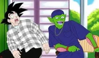 😨 Goku Dragon Ball Anime, Dragon Ball, Goku, Piccolo, Drôle telegram sticker