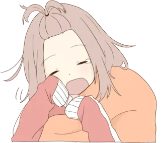😴 动漫, 女孩, 哭, 伤心, 哭泣, 难过, 累 telegram sticker