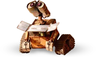 ☀ Wall-E WALL-E robot, kreskówka, film, pixar, animowany, postać telegram sticker