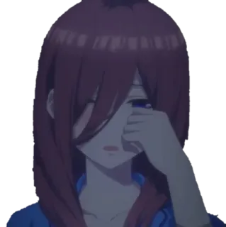 😴 anime, crying, sad, girl, character telegram sticker