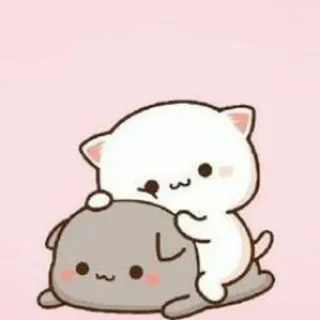 🍓 kucing, lucu, binatang, kartun, kawaii, Peachcat whatsapp sticker