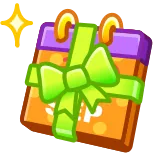 π SHOP Winkel, Cadeau, Cadeau, Lint, Kalender, Glitter telegram sticker