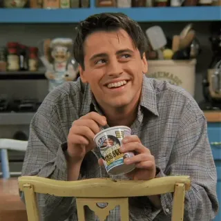 😀 Joey Tribbiani Friends serie TV, Friends, Joey, sitcom, commedia telegram sticker