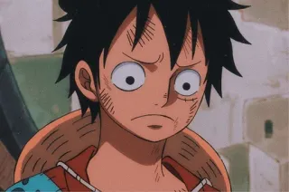 💛 Monkey D. Luffy One Piece Anime, One Piece, Ruffy, Monkey D. Ruffy, Cartoon telegram sticker