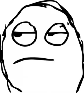 😕 Мем, Лицо, Выражение, Rage Comic, Юмор telegram sticker