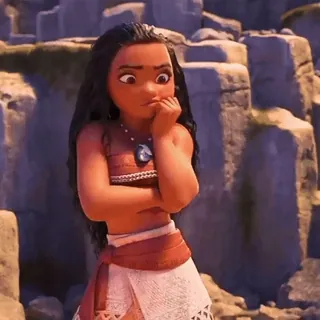 🤔 Moana モアナ, ディズニー, アニメ, キャラクター, プリンセス, 海, 島 whatsapp sticker