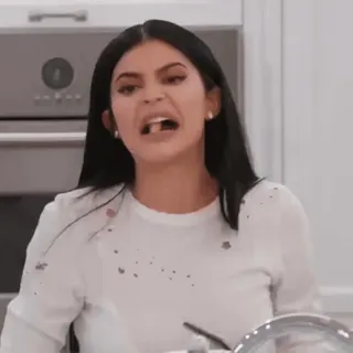 🚩 Kylie Jenner pessoa, mulher, kylie jenner, celebridade, brava, rosto telegram sticker