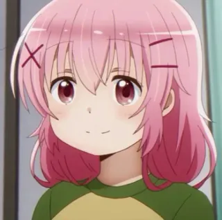 🌸 anime, personaggio, ragazza, capelli rosa telegram sticker