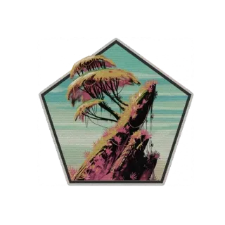 🧗‍♂️ landscape, trees, nature, sticker, pentagon telegram sticker