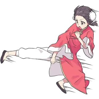 👊 Anime, Artes Marciales, Personaje, Acción, Chica, Luchador telegram sticker