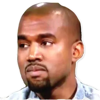 😆 Kanye West kanye, west, rapper, musicista, celebrità, meme telegram sticker