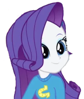 ☺️ Rarity My Little Pony, kartun, persahabatan, animasi, Rarity, Equestria Girls telegram sticker