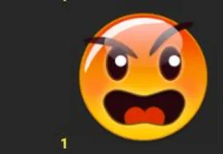 😮‍💨 en colère, fou, emoji, contrarié, visage, expression whatsapp sticker