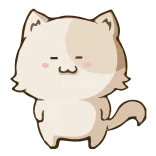 😅 gato, animal, fofo, adesivo, desenho animado telegram sticker