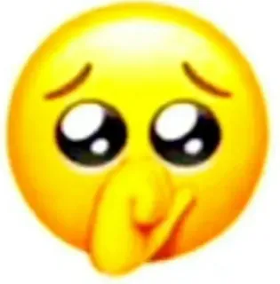 🥺 Emoji, Traurig, Besorgt, Gesicht, Ausdruck telegram sticker