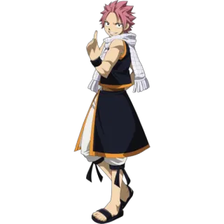 😜 Natsu Dragneel Fairy Tail Anime, Fairy Tail, Natsu, Dragneel, Personagem, Dedo do meio telegram sticker