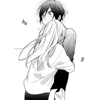 ♠️ hug Anime, Mangá, Abraço, Romance, Casal, Fofo telegram sticker
