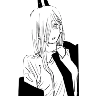 😮 Quanxi Chainsaw Man anime, manga, Chainsaw Man, Quanxi, character telegram sticker