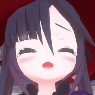 🥲 Anime, Cartone animato, Pianto, Kawaii, Carino, Ragazza telegram sticker