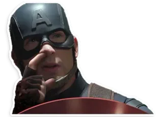 ☝ Captain America Captain America, Marvel, Superhero, Jari, Menunjuk, Film telegram sticker