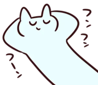😌 スースー cat, sleep, sleeping, animal, cartoon telegram sticker