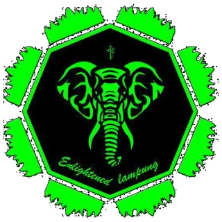 ☺️ Enlightened lampung elephant, lampung, green, black, tribal, indonesia telegram sticker