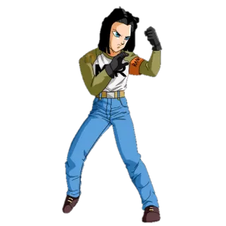 👱 Android 17 Dragon Ball Anime, Android, Dragon Ball, Personagem, Desenho animado telegram sticker