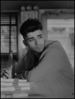 🔛 Zayn Malik 有名人, 歌手, 男性, ポートレート telegram sticker