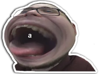 🤪 a Meme, Lustig, Mund, Offen, Schreiend whatsapp sticker