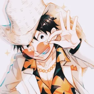 ❗️ Luffy One Piece Anime, Cartoon, Personage, One Piece, Luffy telegram sticker