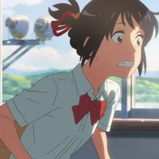 🍣 Mitsuha Miyamizu Your Name Anime, Personnage, Mitsuha, Your Name telegram sticker