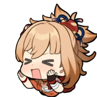 😰 Yoimiya Genshin Impact Anime, Videojuego, Personaje, Yoimiya, Genshin Impact, Lindo, Sticker telegram sticker