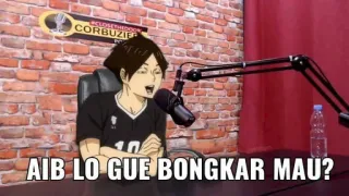 😖 AIB LO GUE BONGKAR MAU? Аниме, Подкаст, Разговор, Персонаж, Иллюстрация telegram sticker