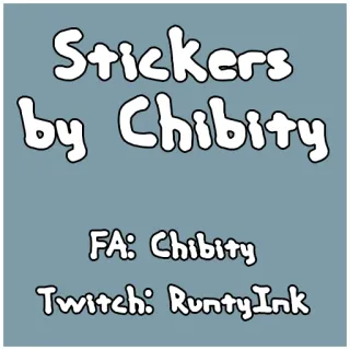 ✉️ Stickers by Chibity FA: Chibity Twitch: RuntyInk stiker, chibity, twitch, runtyink telegram sticker