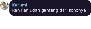 💜 Ran kan udah ganteng dari sononya telegram sticker