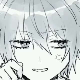 🌟 Anime, Zły/Zła, Dziewczyna, Uroczy/Urocza, Manga, Wyraz/Ekspresja telegram sticker
