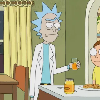 🛸 Rick Sanchez Rick and Morty Cartoon, Erwachsenenanimation, Science Fiction, Comedy, Rick and Morty telegram sticker