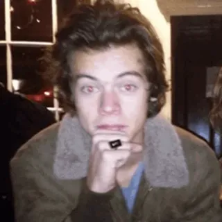 🎵 Harry Styles harry styles, singer, celebrity, portrait, man, one direction telegram sticker